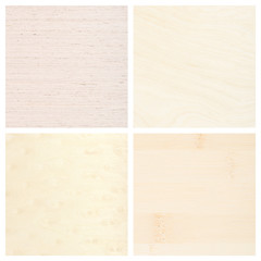 Set of four wooden texture backgrounds