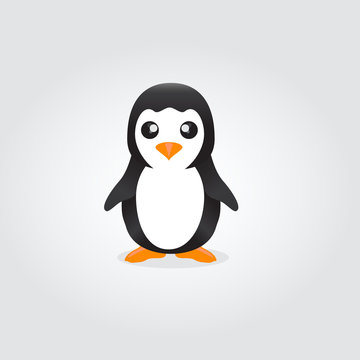 cute cartoon penguin vector 