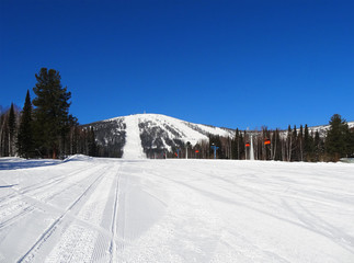 A alpine skiing resort  Sheregesh.