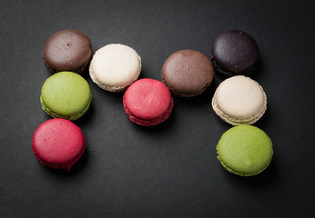 macaroons on table