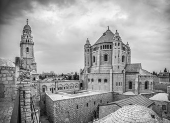 Abbey of the Dormition - B&W