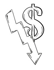 sketch of the money