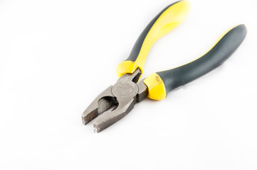 pliers with yellow handle