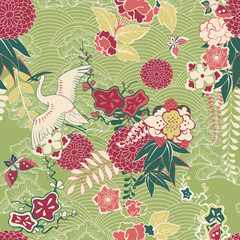 Oriental silk pattern © Macrovector