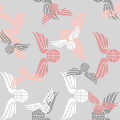 seamless background, wing, feather, angel, brain