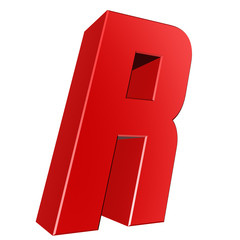 3d letter collection - R