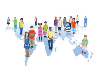 Group of Multiethnic Children