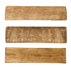 Three Pieces of Old Wooden Boards
