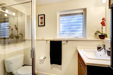 Gentle bathroom interior