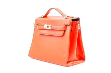 Handbag isolated white background