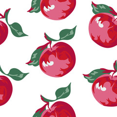 big apples seamless pattern