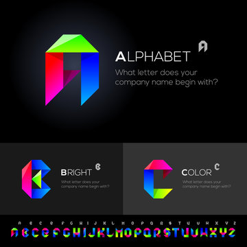 Vector Alphabet Set use as design elements