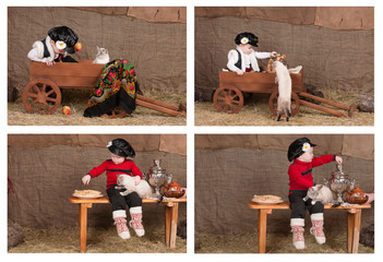 boy in national costume, collection