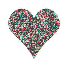 Vector Pixel Heart illustration