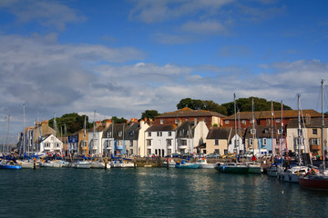 Obraz premium Harbor in town of Waymouth, UK.