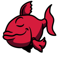 Fröhlicher glücklicher Fisch