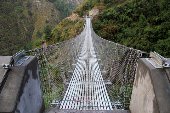 Fototapeta Suspension bridge