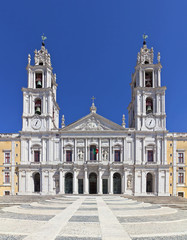Fototapeta na wymiar Mafra National Palace, Convent and Basilica in Portugal