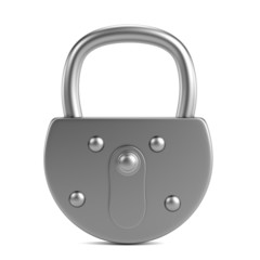 realistic 3d render of lock