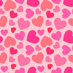 pink heart seamless pattern