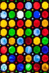 multicolor stained window glass