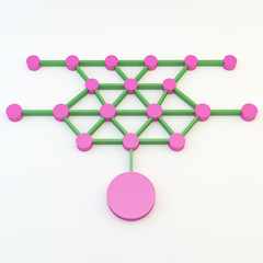 Abstract color connection network