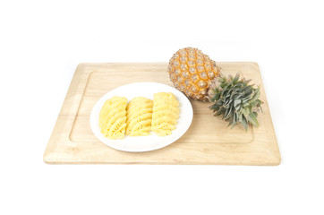 Pineapple on white background