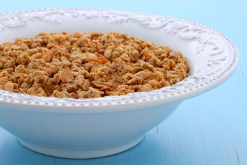 Delicious organic chunky granola cereal