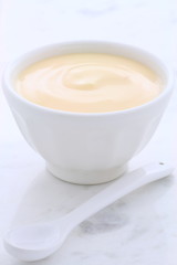 Fresh peach yogurt