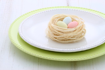 Beautiful easter setting