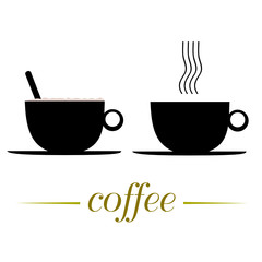 cup of coffee vector illustration on a white