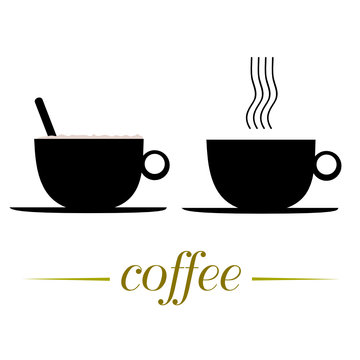 cup of coffee vector illustration on a white