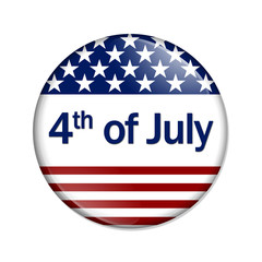 4th of July Button