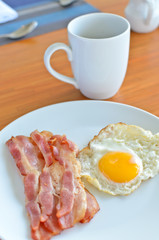 Bacon and fried egg