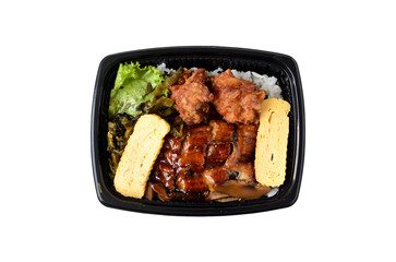 Lunch box with Japanese eel