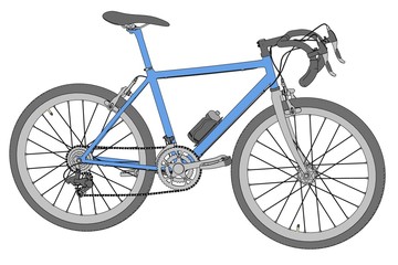 cartoon image of racing bike