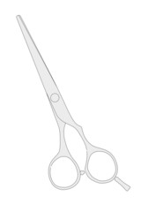 cartoon image of hair scissors