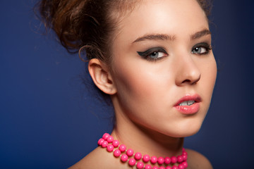 beauty woman portrait of teen girl
