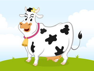 Obraz na płótnie Canvas Dairy Cow
