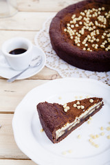 Torta tiramisù e caffè