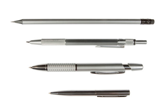 lead pencils isolated on white