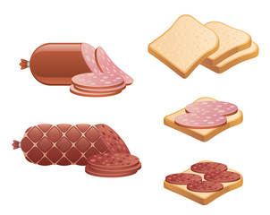 Sausage and bread