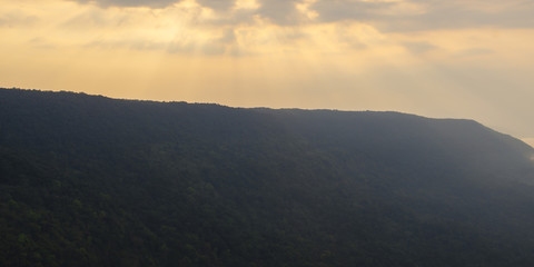 Panorama View Pha Deaw Dai Cliffs of The Khao Yai National Park