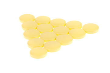 Pills isolated on white background