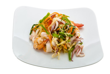 Asian seafood salad