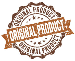 Original product brown grunge retro vintage isolated seal