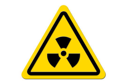 Warnschild Gelb Nuclear Fallout