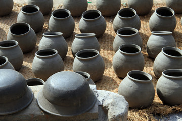 Fototapeta na wymiar Group of pots