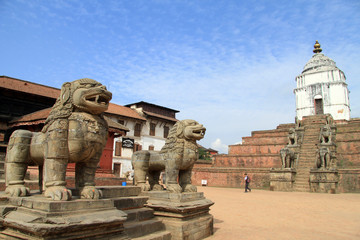 Lions in Bhaktapur