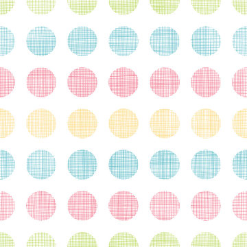 Abstract textile polka dots stripes seamless pattern background